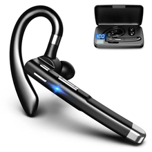 将图片加载到图库查看器,Comfortable Bluetooth Earpiece Wireless Earphone Bluetooth 5.0 Handsfree Earpiece Noise Cancelling HiFi Headset With Dual HD Mic For All Smart Phones Ear Wireless Bluetooth Sport Lightweight Headphones With Case Standby Time For Business Workout Driving