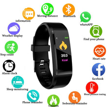 Load image into Gallery viewer, New Smart Watch For Men and Women With Heart Rate Monitor Blood Pressure Fitness Tracker Smartwatch For Sport Support IOS Android Sistems