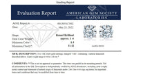 Load image into Gallery viewer, AGS Certified 14K White Gold 1.0 Cttw 4-Prong Set Brilliant Round-Cut Solitaire Diamond Push Back Stud Earrings (I-J Color, I1-I2 Clarity)