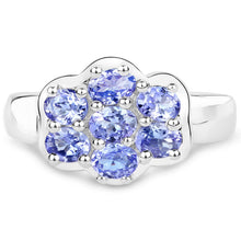 Load image into Gallery viewer, 1.19 Carat Genuine Tanzanite .925 Sterling Silver Ring
