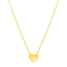 Load image into Gallery viewer, 14k Yellow Gold Polished Mini Heart Necklace