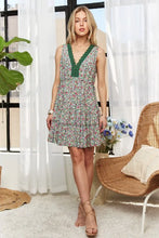 Load image into Gallery viewer, Lace Detail V-Neck Sleeveless Mini Dress For Women β Romantic, Elegant, Feminine, Stylish, Sophisticated Charm