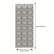 Load image into Gallery viewer, 24-Grid Hanging Door Organizer – Space-Saving Nylon Storage with Clear Pockets