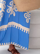 Load image into Gallery viewer, Unique Printed Spaghetti Strap Sleeveless Maxi Dress Elegant Summer Maxi Dress for Women