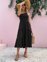 Load image into Gallery viewer, Smocked Single Shoulder Sleeveless Dress Stylish & Comfortable Summer Long Dress Lightweight Dress