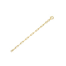 Load image into Gallery viewer, Sterling Silver Gold Plated Paperclip Chain (2.95 mm)