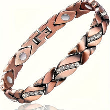 将图片加载到图库查看器,Magnetic Energy Therapy Pain Relief Copper Bracelet For Men And Women