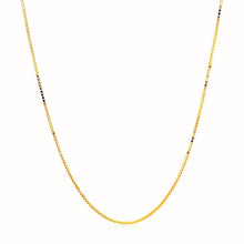 将图片加载到图库查看器,14k Yellow Gold Adjustable Box Chain 0.7mm