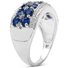 Load image into Gallery viewer, 2.00 Carat Genuine Kyanite & White Topaz .925 Sterling Silver Ring