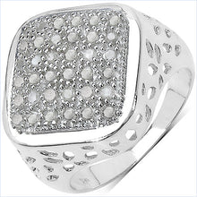 Load image into Gallery viewer, 0.54 Carat Genuine White Diamond .925 Sterling Silver Ring
