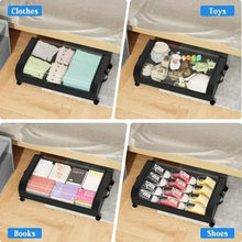 将图片加载到图库查看器,Under-Bed Storage Drawer with Wheels Multipurpose with Clear Window & Label