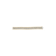 将图片加载到图库查看器,10K Yellow Gold 4.00 Cttw Pave Diamond Classic Link 7" Bracelet (I-J Color, I2-I3 Clarity)