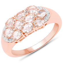 将图片加载到图库查看器,1.50 Carat Genuine Morganite .925 Sterling Silver Ring