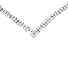 Load image into Gallery viewer, 7.00ct Diamond Tennis Necklace 14KT White Gold