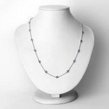 Load image into Gallery viewer, 1.80 Carat Genuine Tanzanite .925 Sterling Silver Necklace