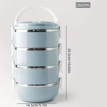 将图片加载到图库查看器,Stainless Steel Insulated Bento Lunch Box – 2/3/4 Layer