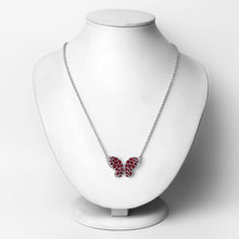 Load image into Gallery viewer, 4.15 Carat Genuine Ruby and White Zircon .925 Sterling Silver Pendant