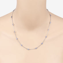 Load image into Gallery viewer, 1.80 Carat Genuine Tanzanite .925 Sterling Silver Necklace