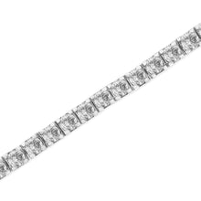 将图片加载到图库查看器,14K White Gold 5.00 Cttw Prong Set Lab Grown Round Diamond Classic Tennis Bracelet (F-G Color, VS2-SI1 Clarity) - 7.25"