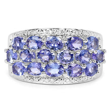 Load image into Gallery viewer, 2.72 Carat Genuine Tanzanite .925 Sterling Silver Ring