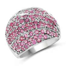 Load image into Gallery viewer, 2.97 Carat Genuine Ruby .925 Sterling Silver Ring