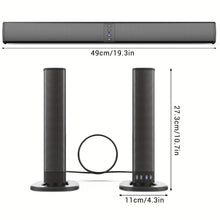 Load image into Gallery viewer, Wireless Soundbar for TV – 2-in-1 Detachable Bluetooth Speaker