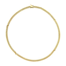 Load image into Gallery viewer, Semi-Solid 14K Yellow Gold 6.1mm Classic Miami Cuban Chain Necklace - 22 Inches