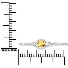 Load image into Gallery viewer, 1.83 Carat Genuine Multi Stones .925 Sterling Silver Bracelet