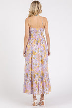 Load image into Gallery viewer, Floral Smocked Back Ruffled Hem Maxi Cami Dress For Summer β Boho Chic, Trendy, Fluttering, Feminine & Effortlessly Stylish
