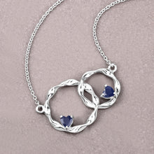 Load image into Gallery viewer, 0.70 Carat Genuine Blue Sapphire .925 Sterling Silver Pendant