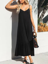 Load image into Gallery viewer, V-Neck Ruffled Hem Midi Dress Stylish And Comfortable Dress For Women
