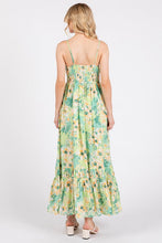 Load image into Gallery viewer, New Summer Floral Smocked Back Ruffled Hem Maxi Cami Dress β Bohemian Elegance, Feminine, Flowy, Comfortable, Effortlessly Chic