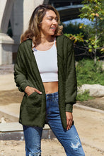 将图片加载到图库查看器,Women Full Size Teddy Hooded Jacket with Pockets Cozy Casual Jacket Comfortable Women Jacket