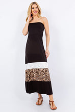 Load image into Gallery viewer, Women Full Size Leopard Print Color Maxi Dress Plus Size Trendy & Modern Long Dress