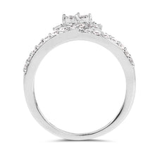 Load image into Gallery viewer, 0.54 Carat Genuine White Diamond 14K White Gold Ring (G-H Color, SI1-SI2 Clarity)