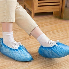 Load image into Gallery viewer, 100-Pack: Disposable Plastic Shoe Covers β Waterproof & Slip-Resistant