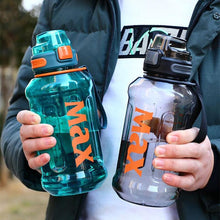 将图片加载到图库查看器,1.2 Liter Large Capacity Sport Water Bottle with Rope Durable Portable Gym Fitness Outdoor Drinking Plastic Bottles Eco-Friendly Plastic Cup Men's high Temperature Resistant Large Capacity Outdoor Portable Water Bottle Sports Fitness Water Bottle