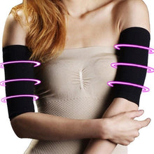 将图片加载到图库查看器,1 Pair Arm Sleeve Weight Loss Calories Slim Slimming Arm Shaper Weight Loss Fat Burning Wrap Bands Massager Sleeve Wrap Weight Loss Fat Burning Running Arm Warmers Comfortable Soft Arm Cover For Indoor And Outdoor