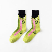 Load image into Gallery viewer, 1 Pair Creative Autumn Winter Unisex Pure Cotton Casual Socks Animals Zebra Shark Crocodile Socks Happy Funny Classic Socks For Men And Women