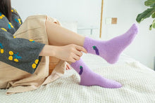 将图片加载到图库查看器,1 pairs Thermal Fluffy Socks Autumn-Winter New Year Socks New Fashion Warm Avocado Cherry Eggplant Socks Warm Ankle Socks Winter Socks For Men And Women