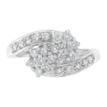 Load image into Gallery viewer, 14KT White Gold Diamond Cluster Ring Band (7/8 cttw, H-I Color, I1-I2 Clarity)