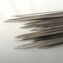将图片加载到图库查看器,10-20Pcs Stainless Steel Barbecue Skewer Reusable BBQ Skewers Kebab Iron Stick For Outdoor Camping Picnic Tools Cooking Tools Stainless Steel Barbecue Skewers Durable and Reusable Metal Skewers