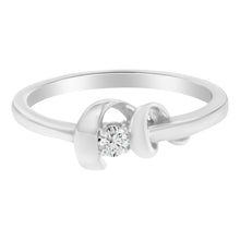Load image into Gallery viewer, 10K White Gold Diamond Promise Ring (1/10 Cttw, H-I Color, SI2-I1 Clarity) - Size 6