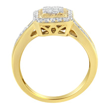 Load image into Gallery viewer, 10KT Yellow Gold Diamond Cocktail Ring (5/8 cttw, H-I Color, SI2-I1 Clarity)