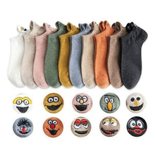 将图片加载到图库查看器,10-Pack: Embroidered Expression Women Socks