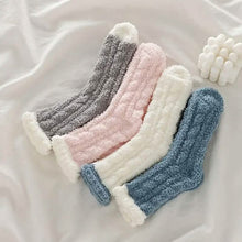 Load image into Gallery viewer, 10-Pairs: Coral Fleece Crew Socks