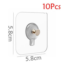 将图片加载到图库查看器,10 Pcs Punch-Free Non-Marking Strong Adhesive Screw Stickers Wall Picture Hook Invisible Traceless Hardware Drywall Hooks Towel Hook Self Adhesive Key Holder Wall Hook Clothes Coat Robe Hooks Cabinet Closet Door Hanger