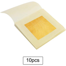 Load image into Gallery viewer, 10-Piece: 4.33cm Edible Gold Leaf Sheets