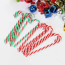 Load image into Gallery viewer, 10-Piece: Plastic Candy Cane Ornaments