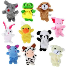 Load image into Gallery viewer, 10-Piece Set: Cute Finger Puppets Baby Mini Plush Toys